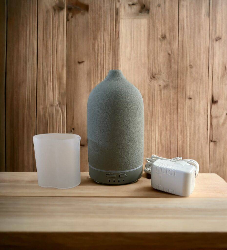 Ceramic Aromatherapy Diffuser /Ultrasonic Humidifier (Charcoal ...