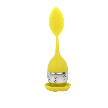 Tea Leaf Silicone Tea Infuser (Yellow)